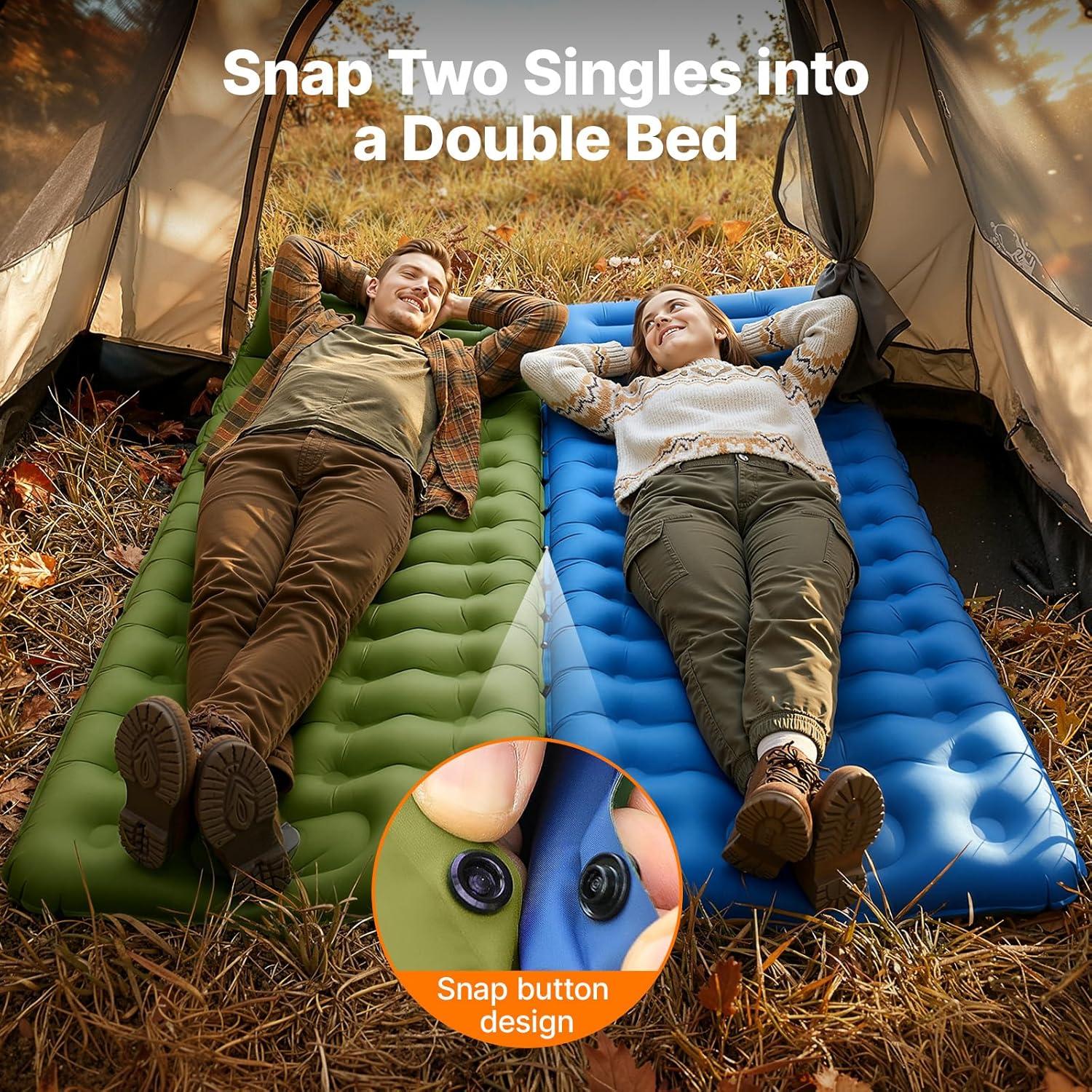 image:imageOGERY Ultralight Inflating Sleeping Pad amp Camping Lights with Remote