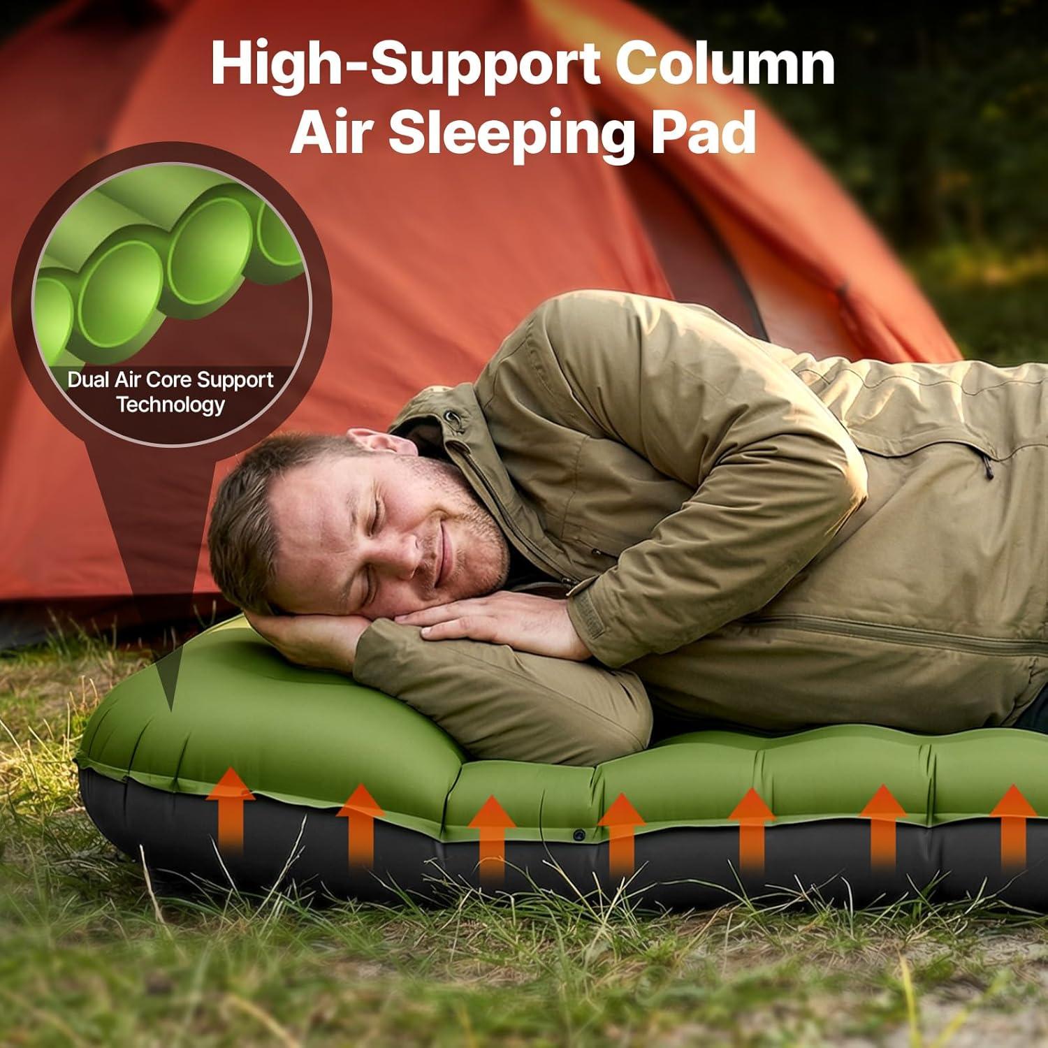 image:imageOGERY Ultralight Inflating Sleeping Pad amp Camping Lights with Remote