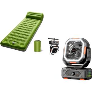 image:imageOGERY Ultralight Inflating Sleeping Pad amp Camping Fan